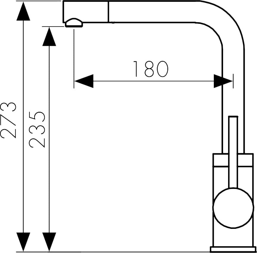 Схема смеситель Kaiser Teka 13144-3 для кухонной мойки, бронза