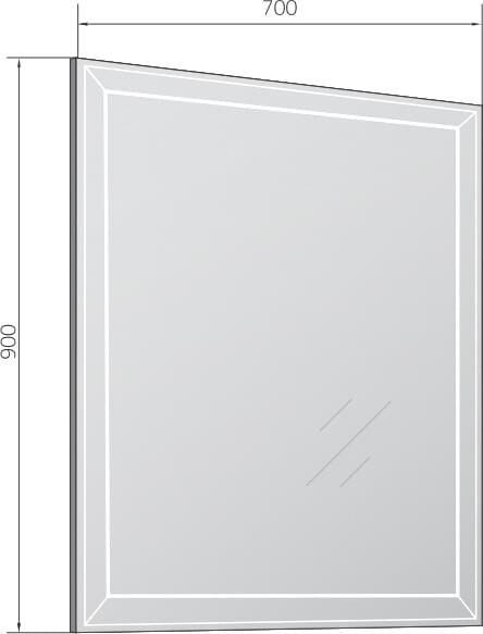 Схема зеркало Marka One Classic 2 70 см У52205