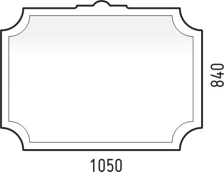 Схема зеркало Corozo Манойр 105 SD-00000272