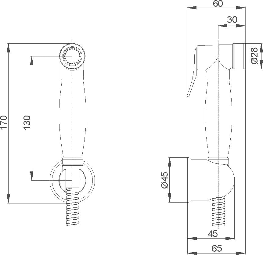 Схема гигиенический душ Veragio Kit VR.KIT-2223.CR хром