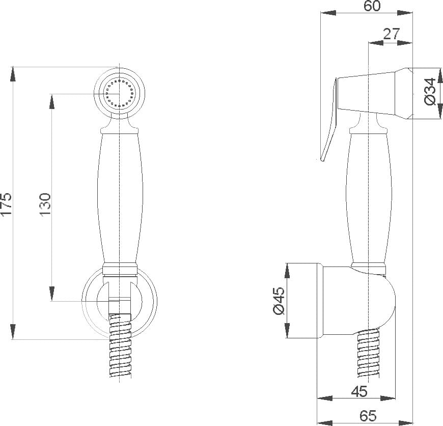 Схема гигиенический душ Veragio Kit VR.KIT-2229.CR хром