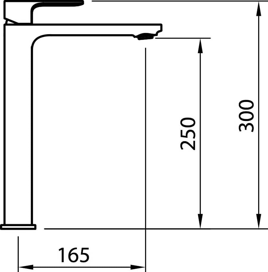 Схема смеситель Clever Saona Slim 60118 для раковины