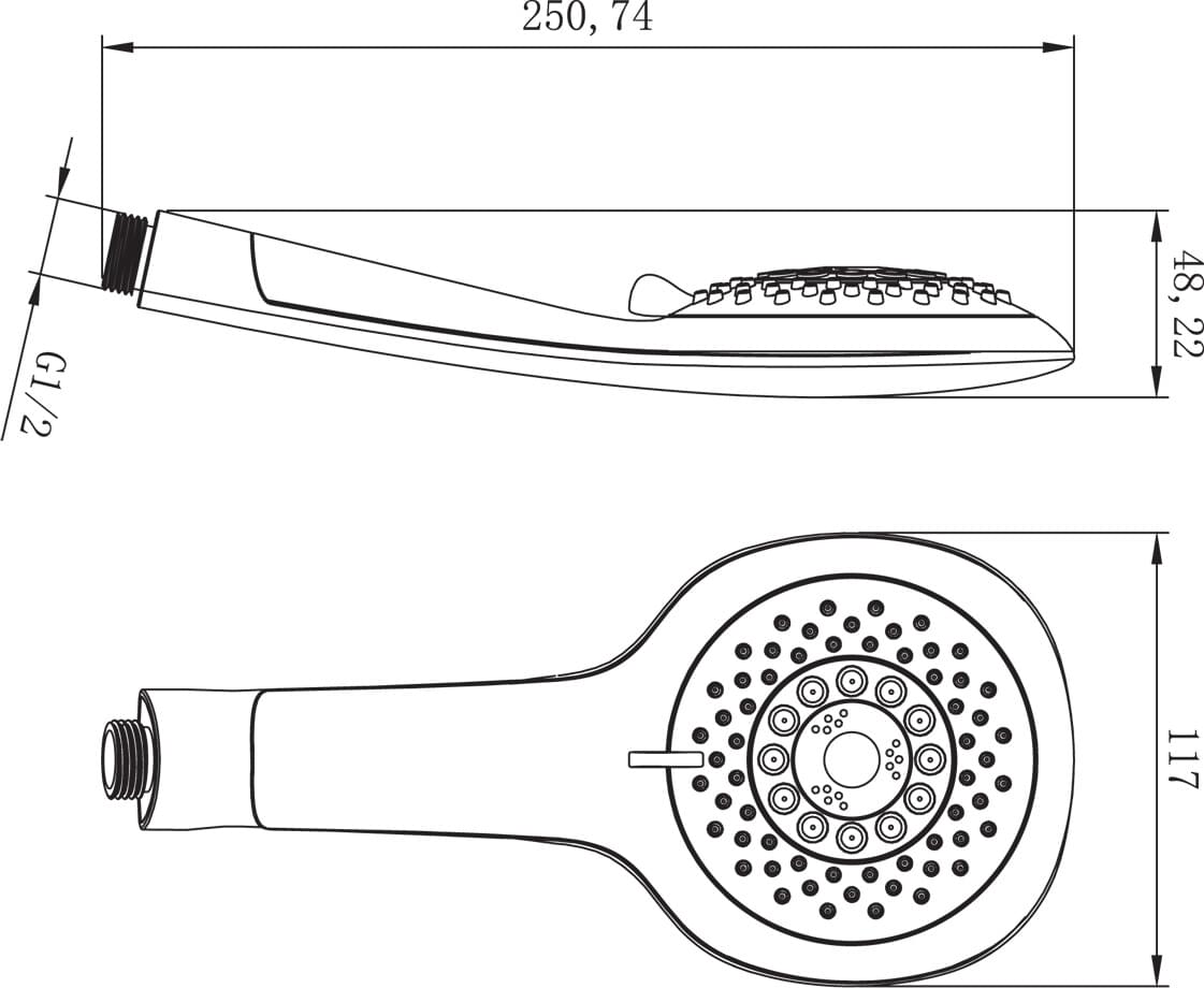 Схема душевая лейка Lemark LM0815C White