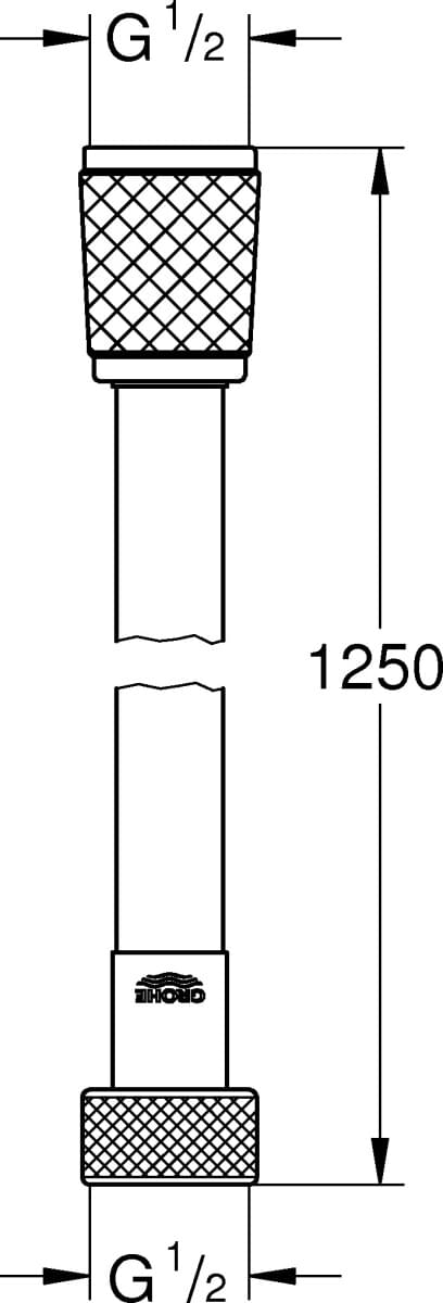 Схема душевой шланг Grohe Relexaflex 28150001