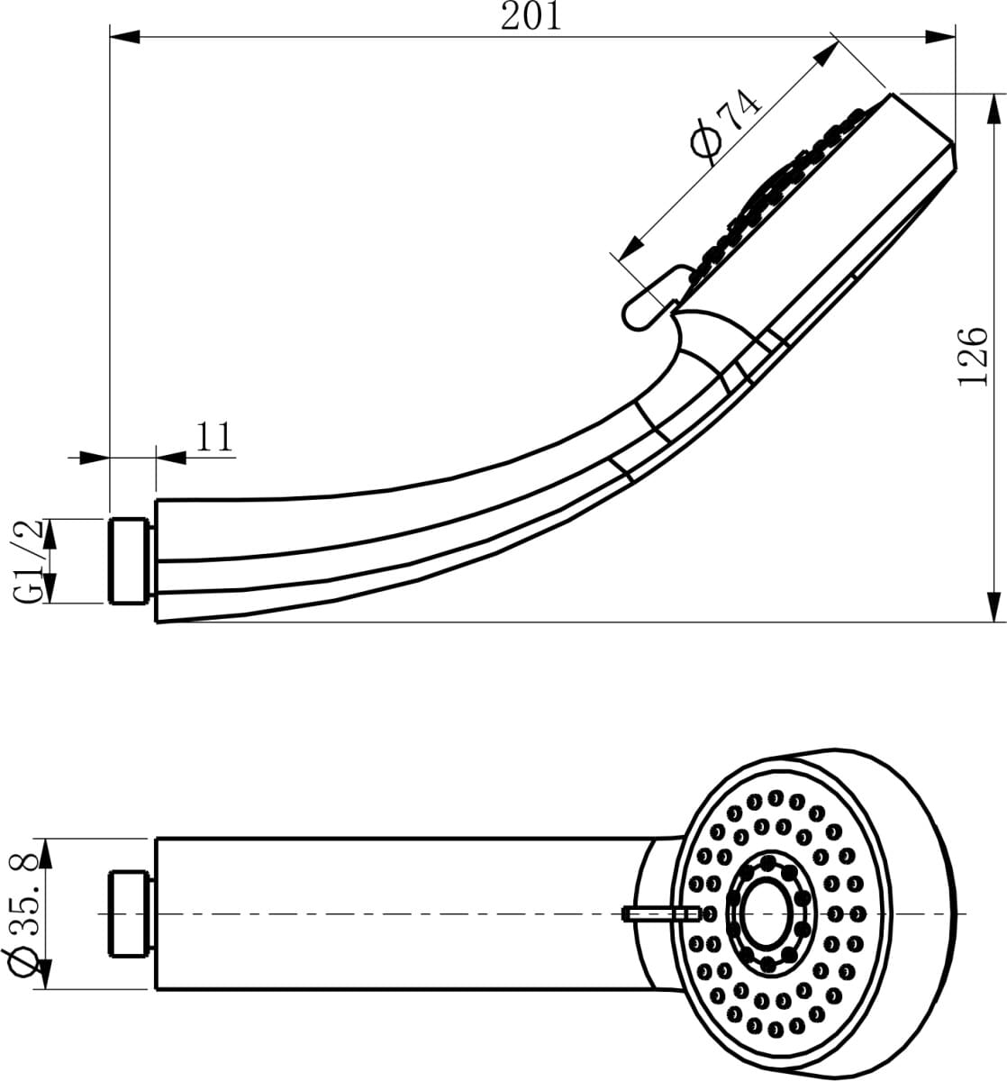 Схема термостатический смеситель D&amp;K Bayern Potsdam DA2113201 для ванны с душем