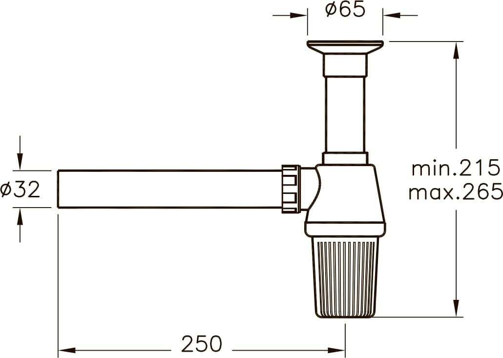 Схема сифон для раковины VitrA A45109