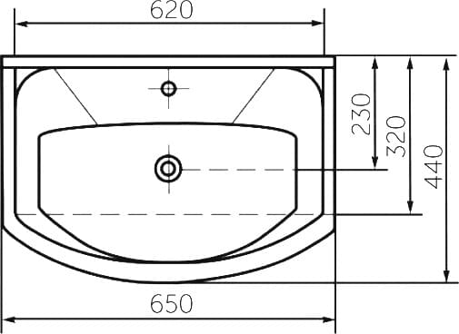 Схема мебель для ванной Bellezza Классик 65