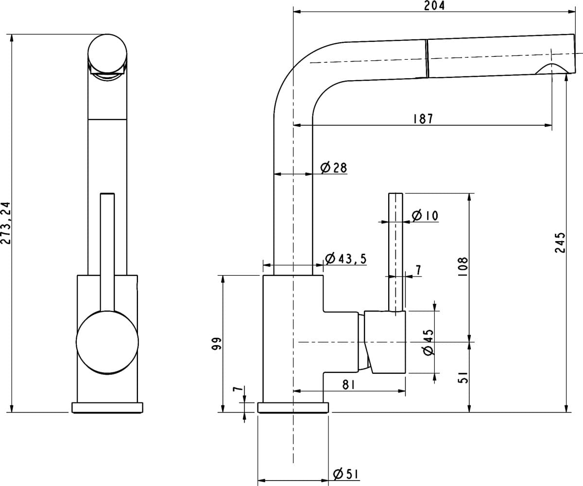 Схема смеситель Paulmark Kassel Ka214311-401 для кухонной мойки, антрацит