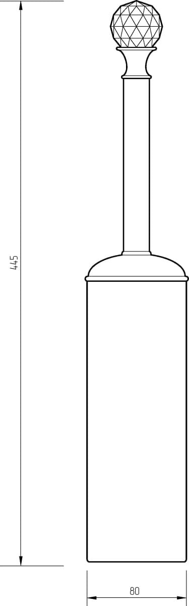 Схема ершик Migliore Amerida ML.AMR-60.413.DO напольный, золото