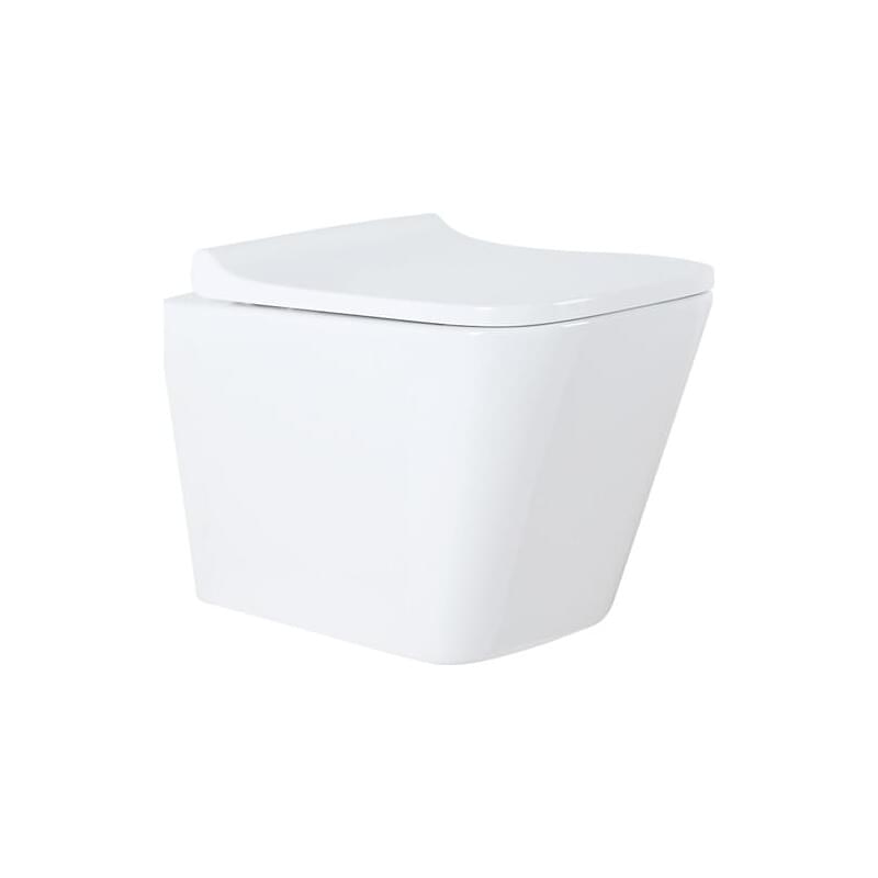 Унитаз Azario Teramo 490*340*350, подвесной, безободковый, в комплекте ...