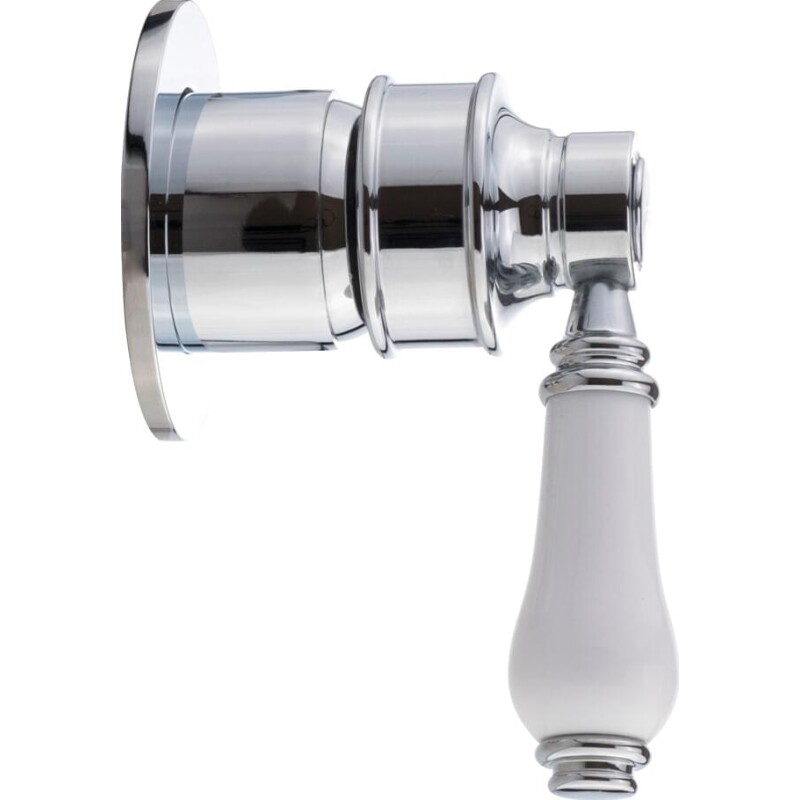 Смеситель Migliore Ermitage Mini 28591 С ВНУТРЕННЕЙ ЧАСТЬЮ, для душа, белый - хром