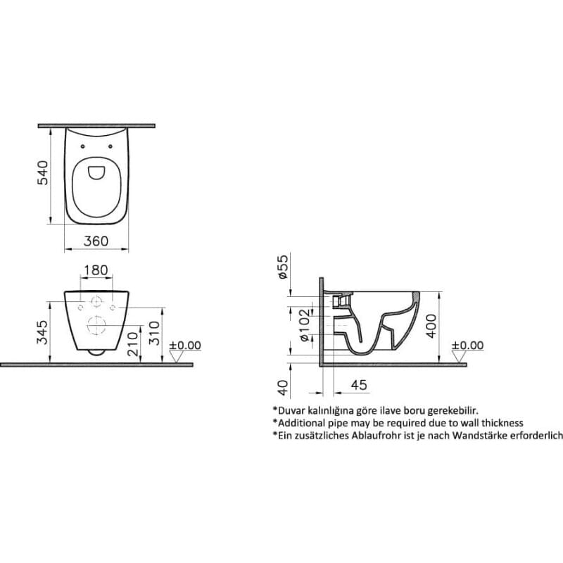 Раковина vitra shift 7075b003 0016 55 см в интерьере