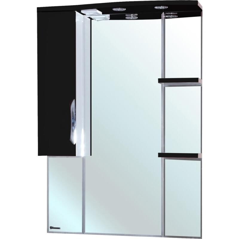 Зеркало Bellezza Лагуна 75 L черное 4612112002047