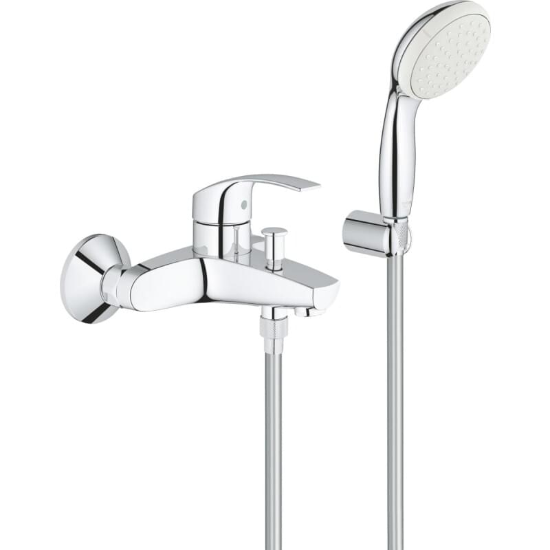 Смеситель для раковины grohe eurosmart new с донным клапаном размер s хром 23788002