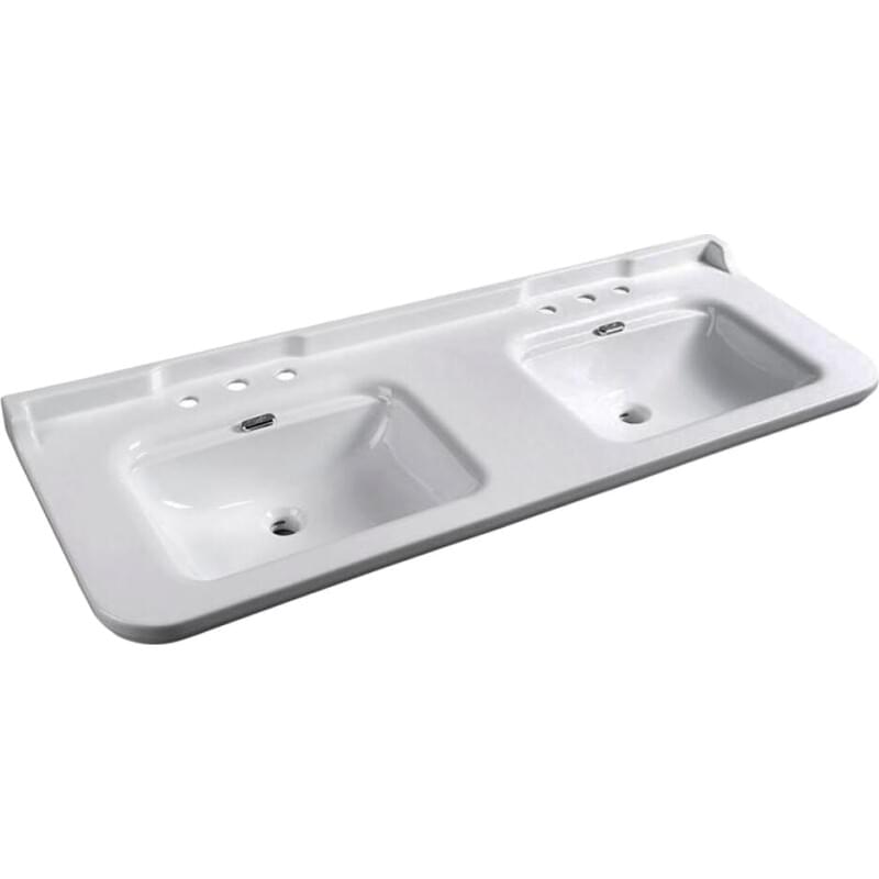 Раковина Kerasan Waldorf 4143 с 3 отверстиями 4143K1bi/cr*3