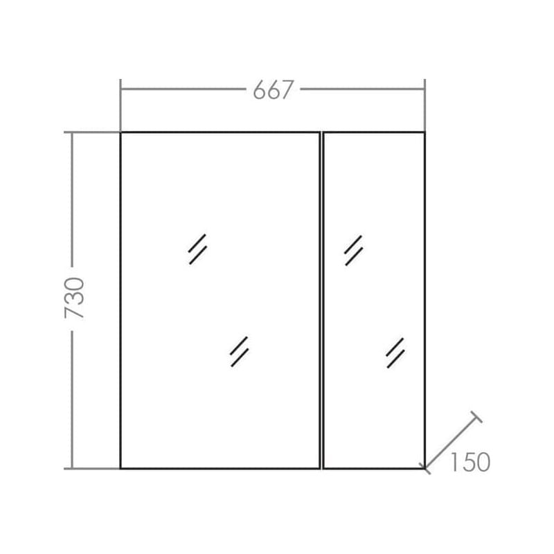 Зеркало шкаф санта стандарт