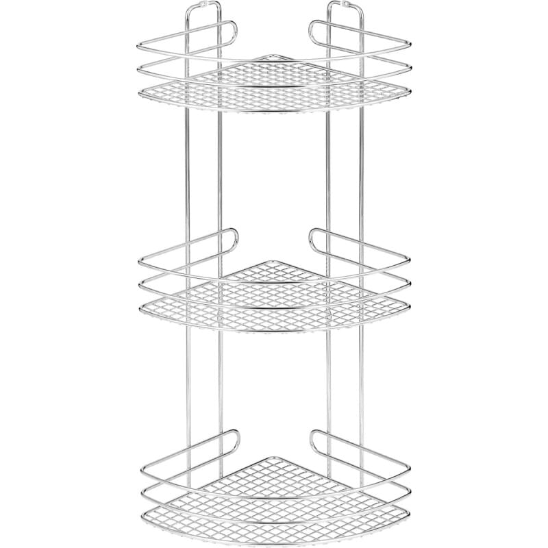 Полка для ванной комнаты угловая чмз 3 ярусная