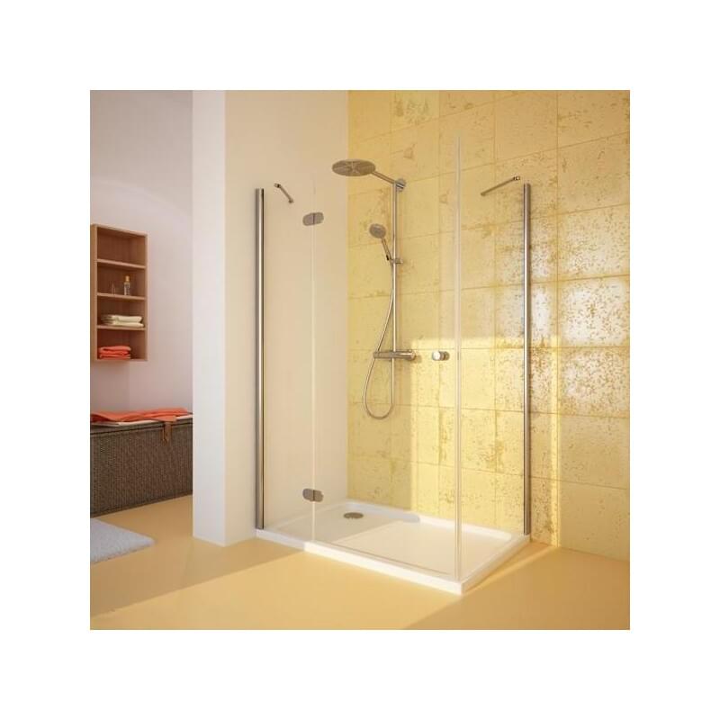Душевой уголок GuteWetter Lux Rectan GK-103 левый 100x80 см стекло бесцветное, профиль хром LUX RECTAN GK-103 CR CH02 1 L 100x80