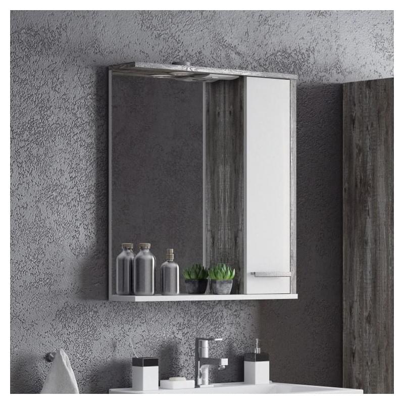 Зеркало Corozo Лорена 75, R, антик, с подсветкой SD-00000296