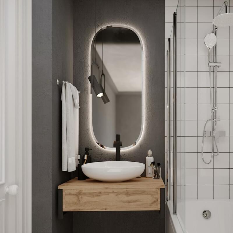 Мебель для ванной 1MarKa Grunge Loft 80 дуб вотан