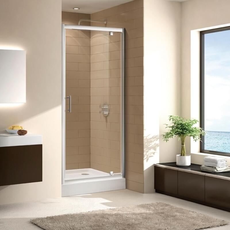 Душевая дверь в нишу Cezares Eco O BA 1 80 C Cr стекло прозрачное ECO-O-BA-1-80-C-Cr