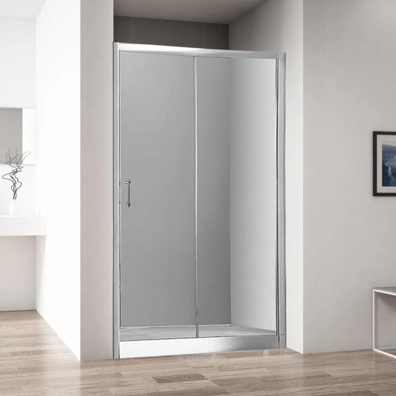 Душевая дверь в нишу Aquanet Alfa NAA6121 1200х2000 стекло прозрачное, профиль хром 00168420