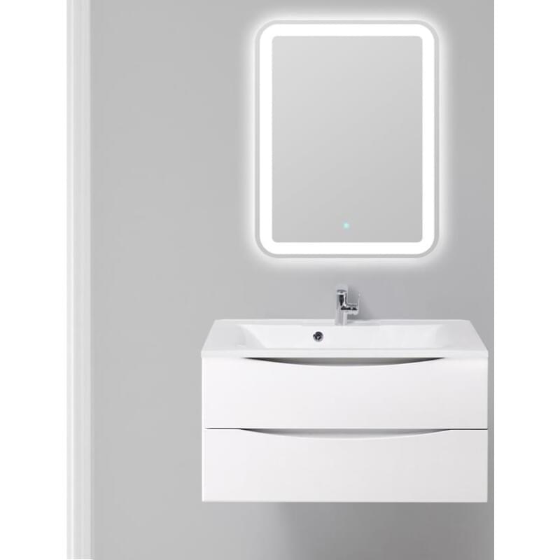 Тумба с раковиной belbagno marino 75 bianco lucido